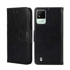 For OPPO Realme Narzo 50i Crystal Texture Leather Phone Case(Black) - 1