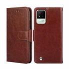 For OPPO Realme Narzo 50i Crystal Texture Leather Phone Case(Brown) - 1