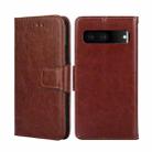 For Google Pixel 7 5G Crystal Texture Leather Phone Case(Brown) - 1