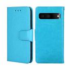 For Google Pixel 7 5G Crystal Texture Leather Phone Case(Sky Blue) - 1