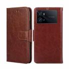 For vivo iQOO 9 Pro 5G Crystal Texture Leather Phone Case(Brown) - 1