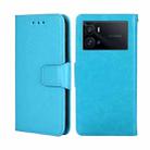 For vivo iQOO 9 Pro 5G Crystal Texture Leather Phone Case(Sky Blue) - 1