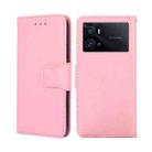 For vivo iQOO 9 Pro 5G Crystal Texture Leather Phone Case(Pink) - 1