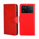 For vivo iQOO 9 Pro 5G Crystal Texture Leather Phone Case(Red) - 1