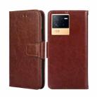 For vivo iQOO Neo6 5G Crystal Texture Leather Phone Case(Brown) - 1