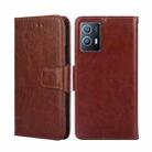 For vivo iQOO U5 5G Crystal Texture Leather Phone Case(Brown) - 1