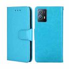 For vivo iQOO U5 5G Crystal Texture Leather Phone Case(Sky Blue) - 1