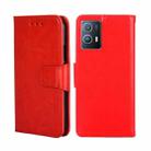 For vivo iQOO U5 5G Crystal Texture Leather Phone Case(Red) - 1