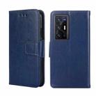 For vivo X70 Pro+ Crystal Texture Leather Phone Case(Royal Blue) - 1