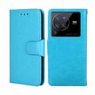 For vivo X80 Pro CN Version Crystal Texture Leather Phone Case(Sky Blue) - 1