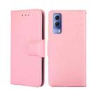 For vivo Y53S 5G / iQOO Z5X / T1X Crystal Texture Leather Phone Case(Pink) - 1