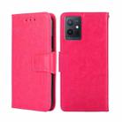 For vivo Y55 5G/Y75 5G Global/Y55 5G Global/Y33S 5G CN/T1 5G Glabal Crystal Texture Leather Phone Case(Rose Red) - 1