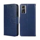 For vivo Y55S 5G Crystal Texture Leather Phone Case(Royal Blue) - 1