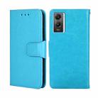 For vivo Y55S 5G Crystal Texture Leather Phone Case(Sky Blue) - 1