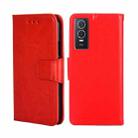 For vivo Y76S CN Version / Y74S Crystal Texture Leather Phone Case(Red) - 1