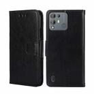 For Blackview A55 Pro Crystal Texture Leather Phone Case(Black) - 1