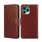 For Honor 60 SE Crystal Texture Leather Phone Case(Brown) - 1