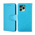 For Honor 60 SE Crystal Texture Leather Phone Case(Sky Blue) - 1