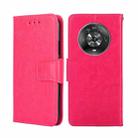 For Honor Magic4 Crystal Texture Leather Phone Case(Rose Red) - 1