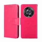 For Honor Magic4 Pro Crystal Texture Leather Phone Case(Rose Red) - 1