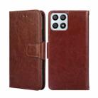 For Honor X30i Crystal Texture Leather Phone Case(Brown) - 1