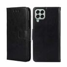 For Samsung Galaxy M33 5G Crystal Texture Leather Phone Case(Black) - 1