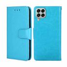 For Samsung Galaxy M33 5G Crystal Texture Leather Phone Case(Sky Blue) - 1