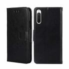 For Sony Xperia 10 IV Crystal Texture Leather Phone Case(Black) - 1