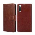 For Sony Xperia 10 IV Crystal Texture Leather Phone Case(Brown) - 1