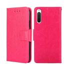 For Sony Xperia 10 IV Crystal Texture Leather Phone Case(Rose Red) - 1