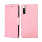 For Sony Xperia 10 IV Crystal Texture Leather Phone Case(Pink) - 1