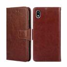 For Sony Xperia Ace III Crystal Texture Leather Phone Case(Brown) - 1