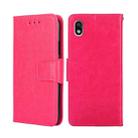 For Sony Xperia Ace III Crystal Texture Leather Phone Case(Rose Red) - 1