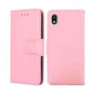 For Sony Xperia Ace III Crystal Texture Leather Phone Case(Pink) - 1