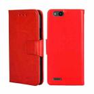 For ZTE Tempo X Crystal Texture Leather Phone Case(Red) - 1