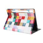 For Samsung Galaxy Tab S8 / Tab S7 Painted Voltage Pen Slot Tablet Smart Case(Fantasy Cube) - 6