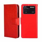 For Xiaomi Poco M4 Pro Crystal Texture Leather Phone Case(Red) - 1