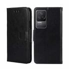 For Xiaomi Redmi K50 / K50 Pro Crystal Texture Leather Phone Case(Black) - 1