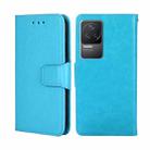 For Xiaomi Redmi K50 / K50 Pro Crystal Texture Leather Phone Case(Sky Blue) - 1