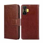 For Xiaomi Redmi K50 Gaming Crystal Texture Leather Phone Case(Brown) - 1