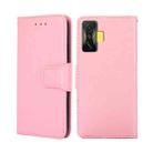 For Xiaomi Redmi K50 Gaming Crystal Texture Leather Phone Case(Pink) - 1