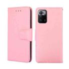 For Xiaomi Redmi Note 10 Pro 5G CN Version Crystal Texture Leather Phone Case(Pink) - 1