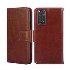 For Xiaomi Redmi Note 11 4G Global/11S Crystal Texture Leather Phone Case(Brown) - 1