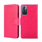 For Xiaomi Redmi Note 11 5G/Poco M4 Pro 5G Crystal Texture Leather Phone Case(Rose Red) - 1