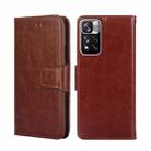 For Xiaomi Redmi Note 11 Pro 5G/11 Pro+ 5G Crystal Texture Leather Phone Case(Brown) - 1