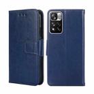 For Xiaomi Redmi Note 11 Pro 5G/11 Pro+ 5G Crystal Texture Leather Phone Case(Royal Blue) - 1