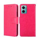 For Xiaomi Redmi Note 11E 5G CN/Redmi 10 5G Crystal Texture Leather Phone Case(Rose Red) - 1