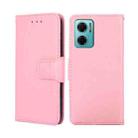 For Xiaomi Redmi Note 11E 5G CN/Redmi 10 5G Crystal Texture Leather Phone Case(Pink) - 1