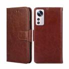 For Xiaomi 12 Pro Crystal Texture Leather Phone Case(Brown) - 1