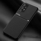 For Samsung Galaxy A73 5G Classic Tilt Magnetic Phone Case(Black) - 1